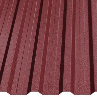 Покривна ламарина LT18 в червен цвят, идеална за ремонт на покриви и скатни покриви | LATIVA.bg