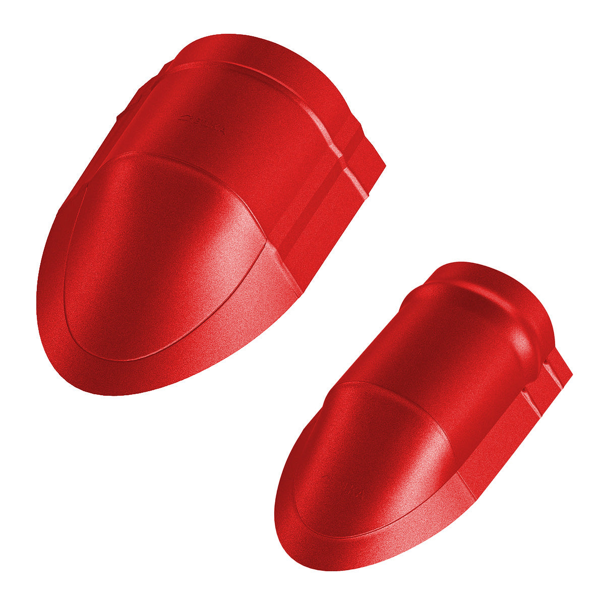 Затварящ елемент (капак) за наклонено било в червен цвят, идеален за ремонт на покриви и аксесоари за метални керемиди - LATIVA.bg