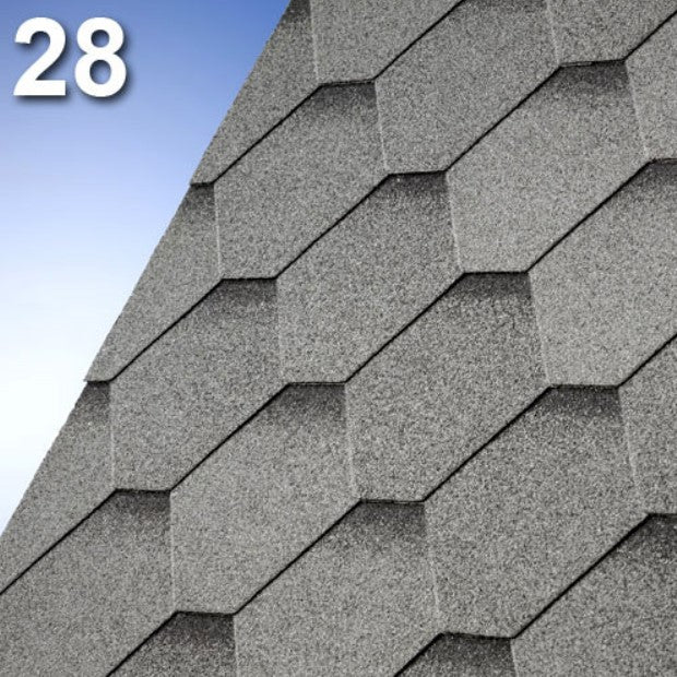 Битумна керемида IKO Armourshield Plus в сив цвят, идеална за ремонт на покриви и скатни покриви - LATIVA.bg