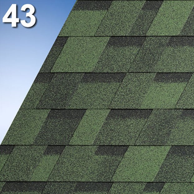 Битумна керемида IKO Cambridge Xpress в зелено, идеална за ремонт на покриви с бърз монтаж, LATIVA.bg