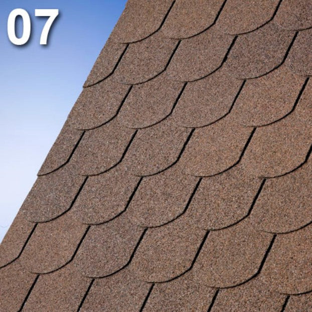 Битумна керемида IKO Superglass Бибер в цвят 07, идеална за скатни покриви, ремонт на покриви, LATIVA.bg