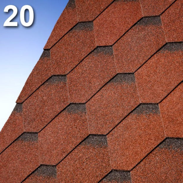 Битумна керемида IKO Superglass HEX с хексагонален дизайн за модерни скатни покриви - LATIVA.bg