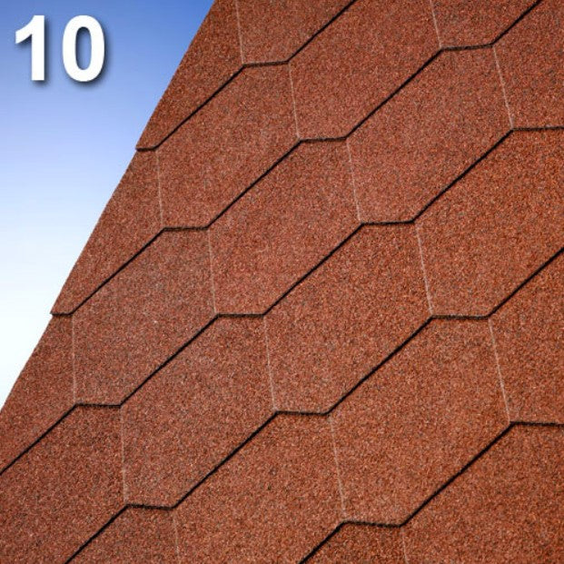 Битумна керемида IKO Superglass HEX с иновативен хексагонален дизайн за СКАТНИ ПОКРИВИ - LATIVA.bg