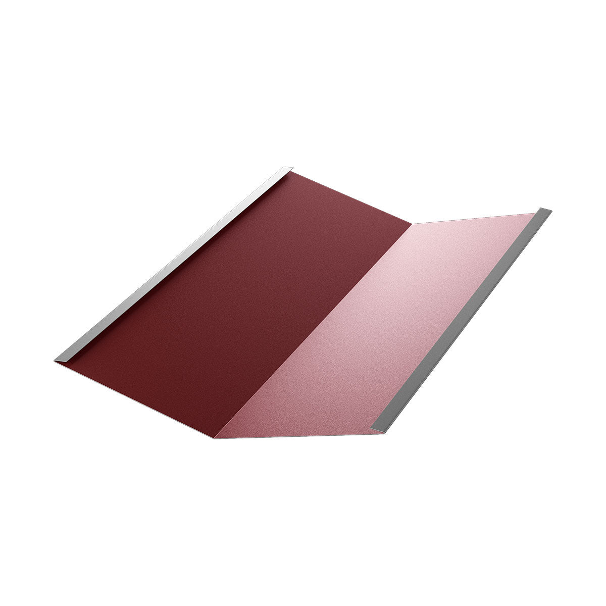 Профилирана ламарина в червен цвят за покриви, идеална за ремонт и изграждане на покриви.