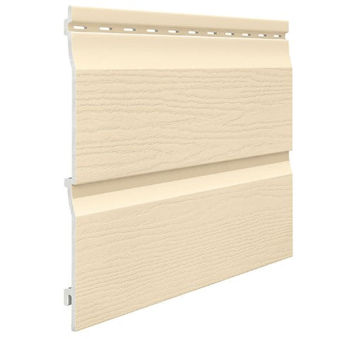 Фасаден двоен панел Kerrafront Classic FS-202, бежов, идеален за ремонт на покриви и фасадна изолация. LATIVA.bg