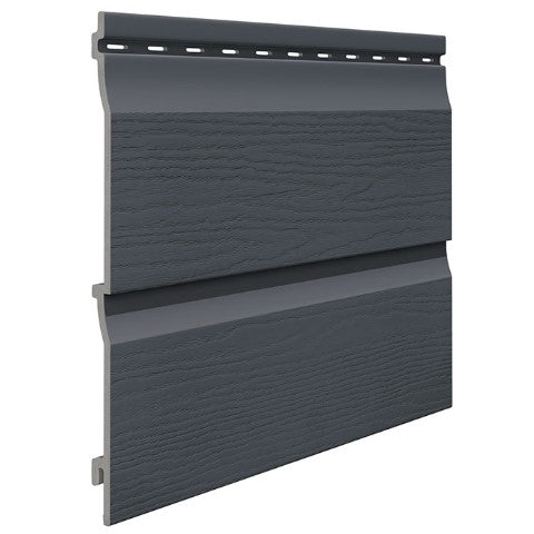 Фасаден двоен панел Kerrafront Classic FS-202 в сив цвят, идеален за модерни ремонти на покриви и фасади. LATIVA.bg