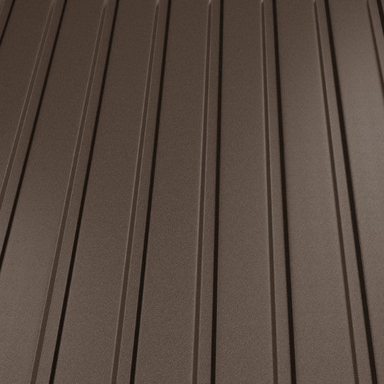 Фасадна ламарина BILKA L8 Мат в кафяв цвят, идеална за ремонт на покриви и изграждане на скатни покриви - LATIVA.bg