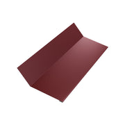 Гранична планка в червен цвят за покриви, идеална за ремонт на покриви и монтаж на метални керемиди.