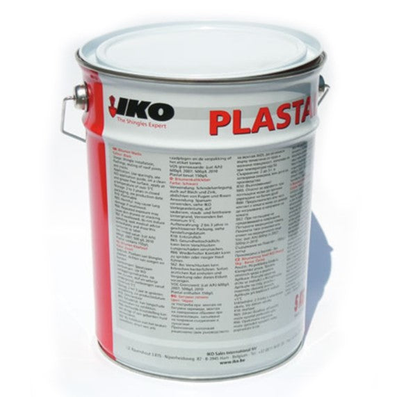 Битумно лепило IKO Plastal в упаковка от 5кг. Идеално за ремонт на покриви, чутимо сцепление с битум и бетон - LATIVA.bg