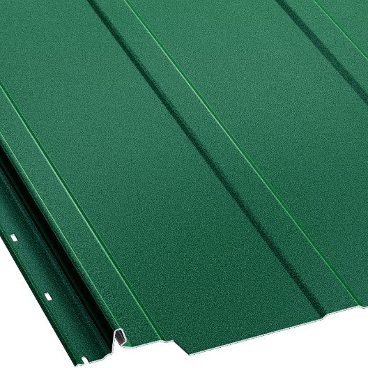 Профилирана зелена покривна ламарина, идеална за ремонт на покриви и конструкции, предлагана от LATIVA.bg.