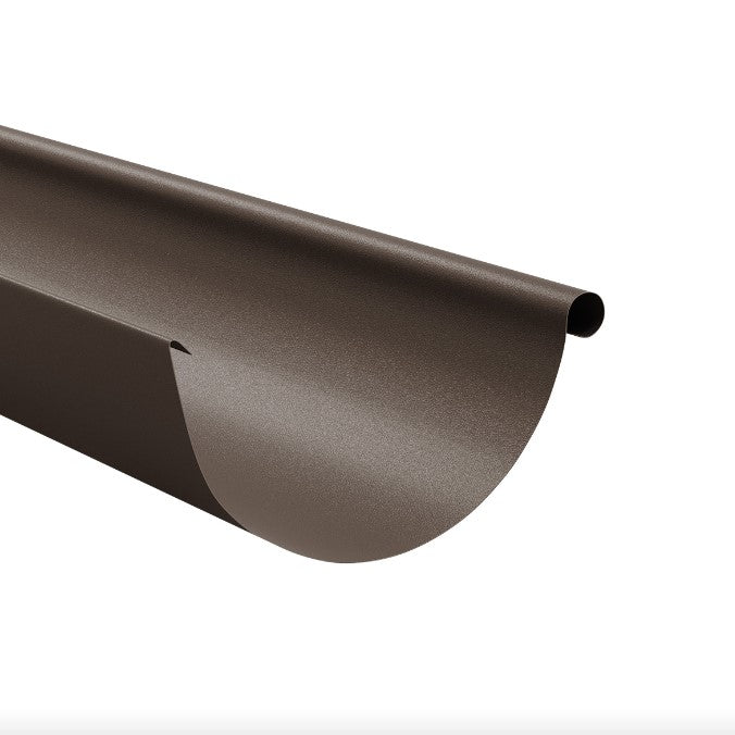 Метален улук Мат 125мм/2м за ремонт на покриви, безшевна водосточна система, аксесоари за метални керемиди, LATIVA.bg