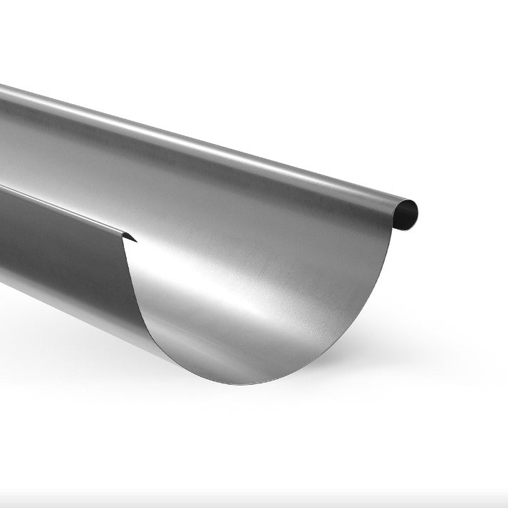 Метален улук Цинк 125мм/2м - идеален за ремонт на покриви, класическа водосточна система, висока издръжливост, LATIVA.bg