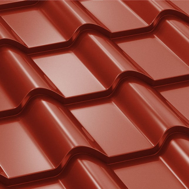 Метални керемиди BILKA Balcanic Гланц - идеални за ремонт на покриви и скатни покриви с висококачествена покривна ламарина. LATIVA.bg