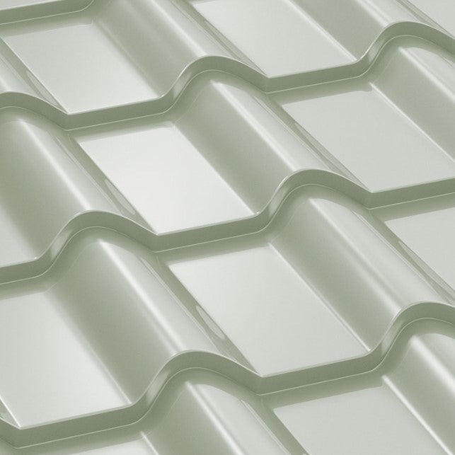 Метални керемиди BILKA Balcanic в гланцово зелено, идеални за ремонт на покриви и монтаж на скатни покриви - LATIVA.bg