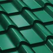Метални керемиди BILKA Balcanic в зелено, идеални за покриви, цени за ремонт на покриви, латерална гладка повърхност - LATIVA.bg