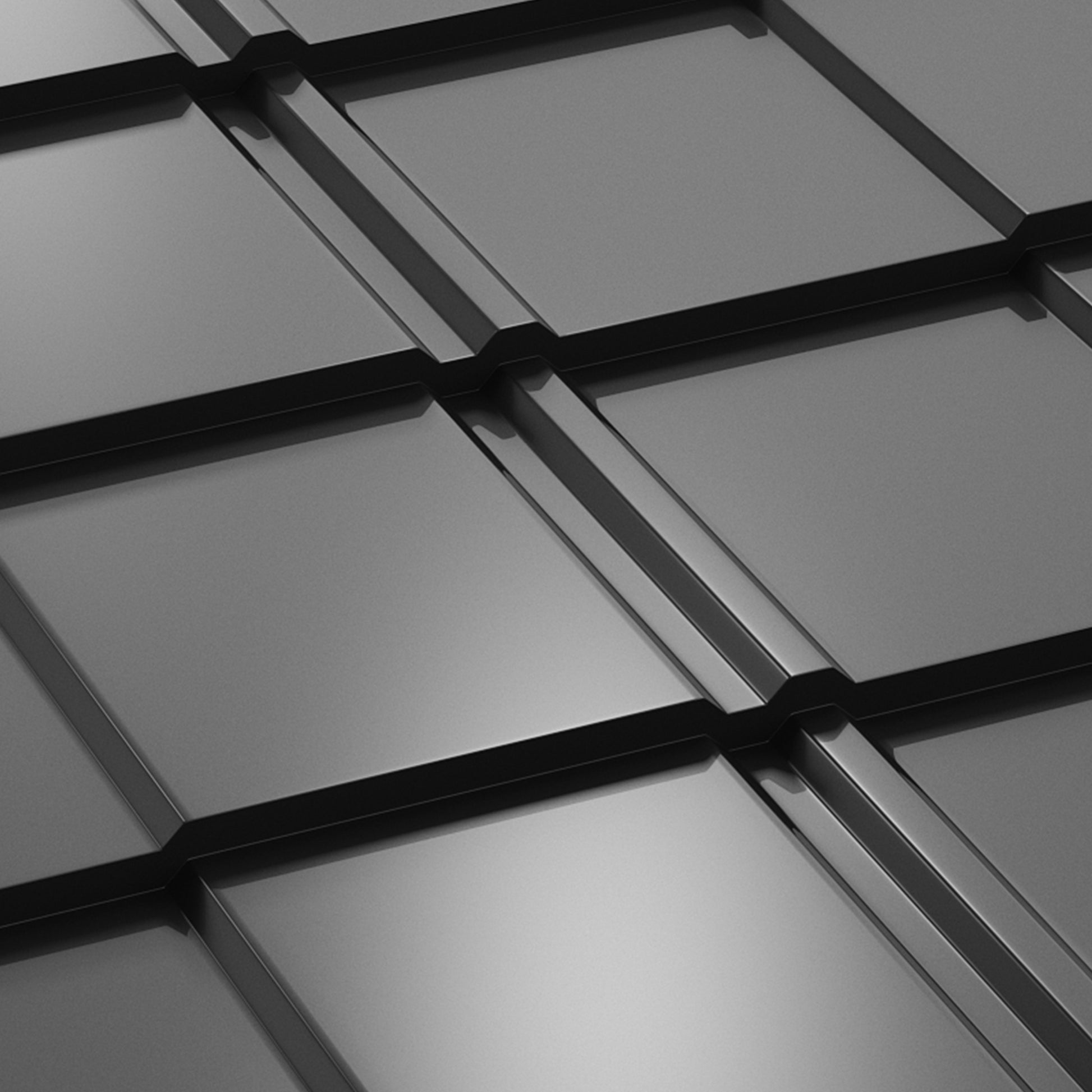 Метални керемиди BILKA Britanic Гланц - черна покривна ламарина с гланцирано покритие за издръжлив ремонт на покриви.