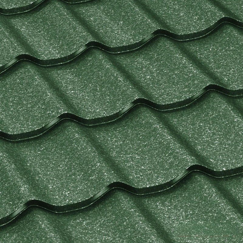 Метални керемиди BILKA Clasic Grande Mat в зелено - идеални за ремонт на покриви, конкурентни цени от LATIVA.bg