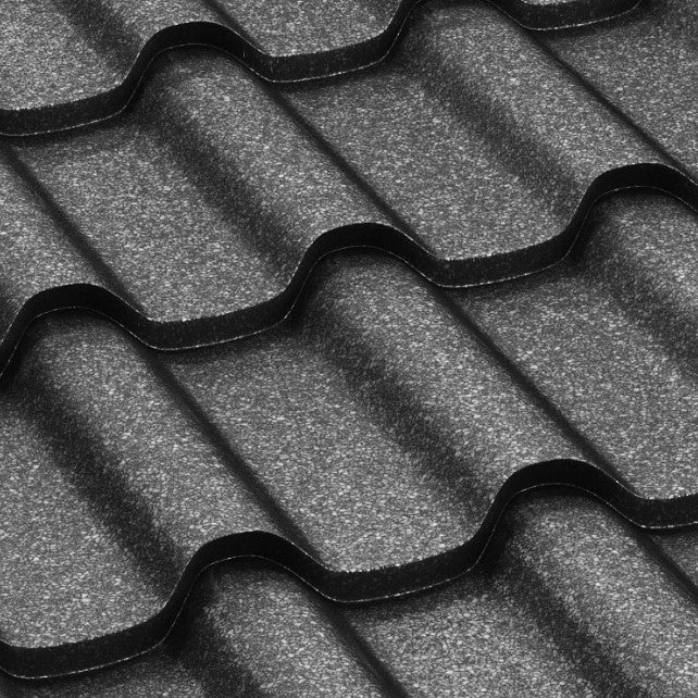 Метални керемиди BILKA Romanic Grande Mat с текстура и форма, идеални за ремонт на покриви. LATIVA.bg