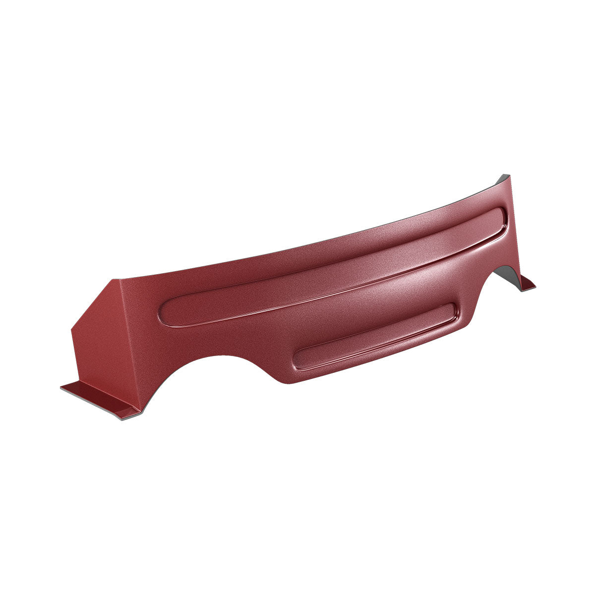 Снегозадържащ елемент Omega в червен цвят, подходящ за ремонт на покриви и покривни конструкции.