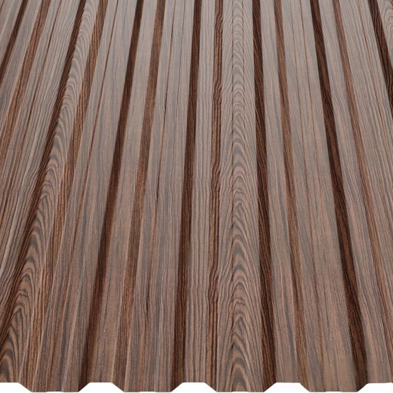 Профилирана ламарина BILKA L18 Wood за покриви, идеална за ремонт на скатни покриви и фасади - LATIVA.bg