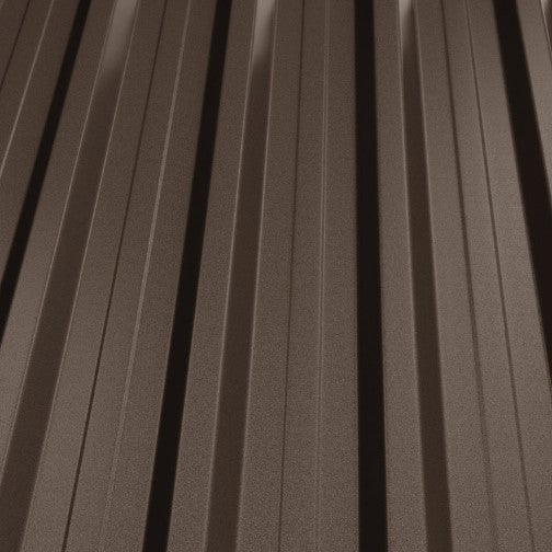 Профилирана ламарина BILKA L35 Мат в кафяв цвят, идеална за ремонт на покриви - LATIVA.bg