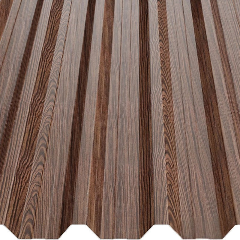 Профилирана ламарина BILKA L45 Wood в цвят дърво, идеален за ремонт на покриви, метални керемиди, латекса от LATIVA.bg.