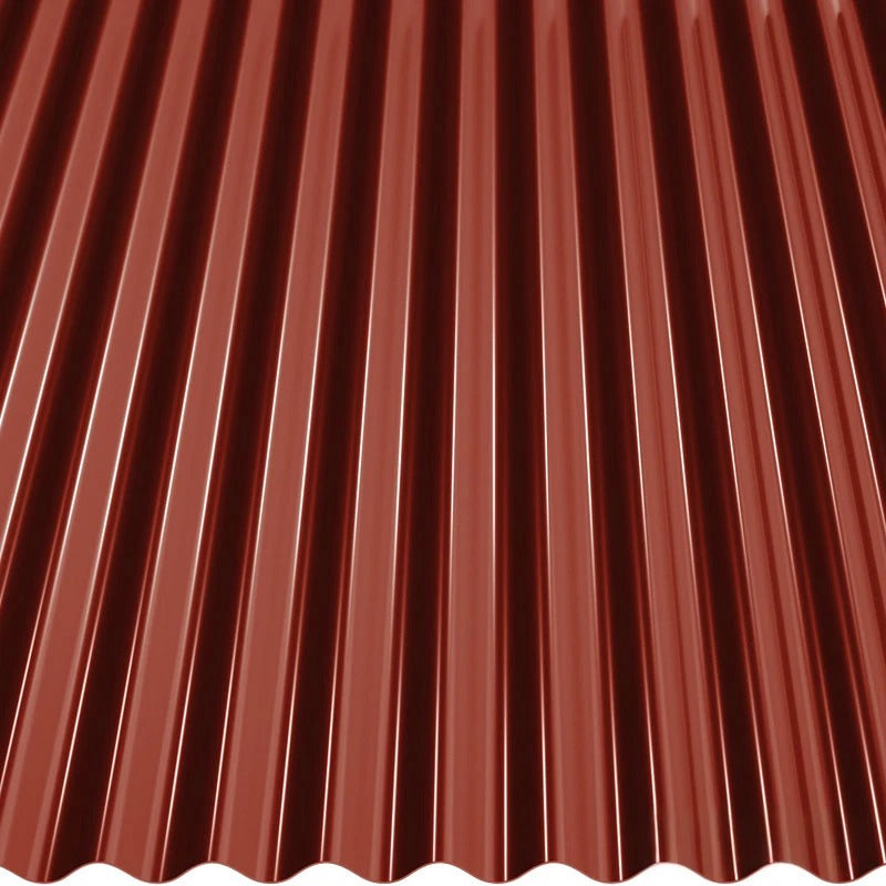 Профилирана ламарина BILKA S18 Гланц в червен цвят, идеална за ремонт на покриви в София, с достъпна цена онлайн.