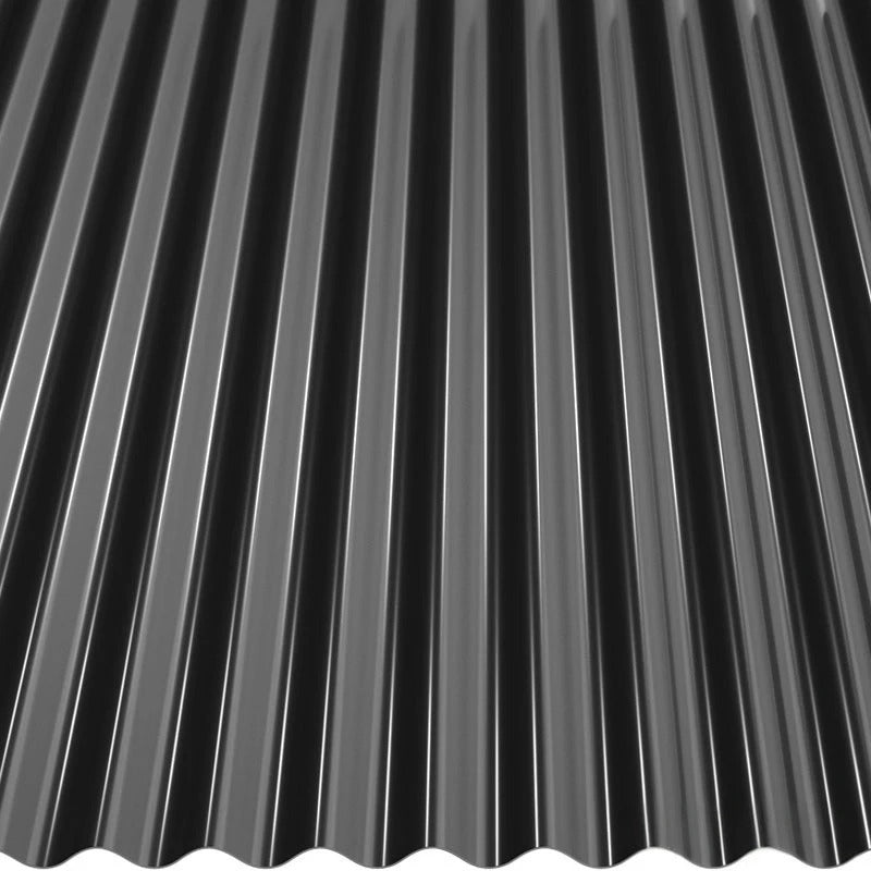 Профилирана ламарина BILKA S18 в гланцово черен цвят, подходяща за покривни ремонти в София. Онлайн цена.