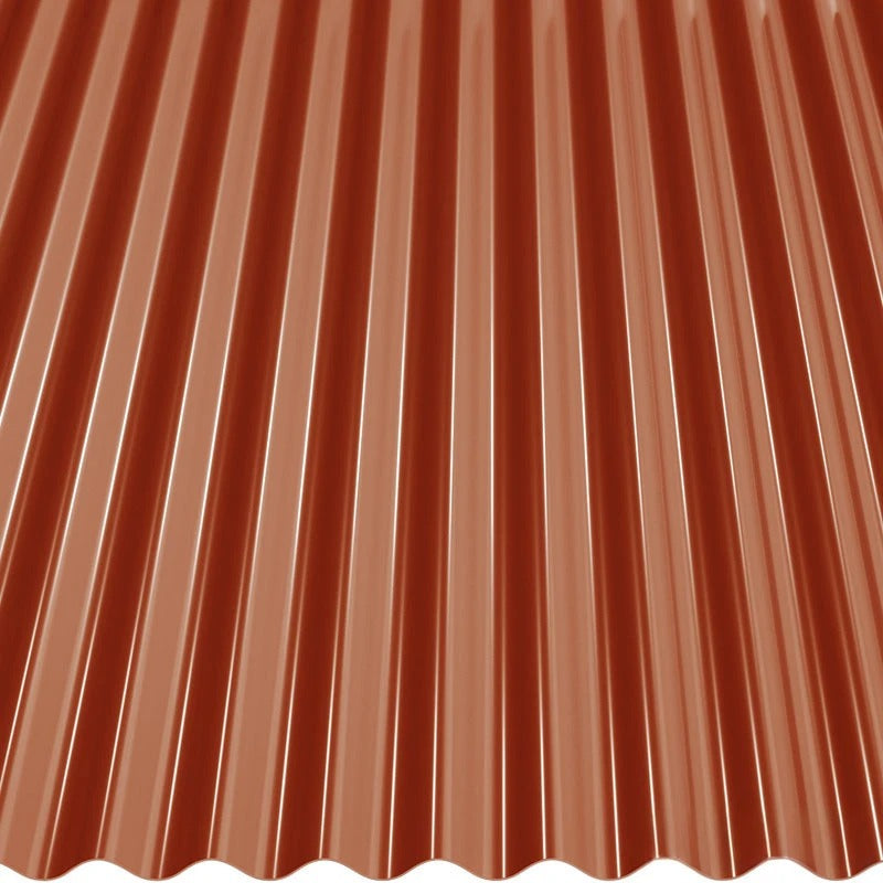 Профилирана ламарина BILKA S18 Гланц в червено, идеална за ремонт на покриви в София, онлайн цена, покривни решения.