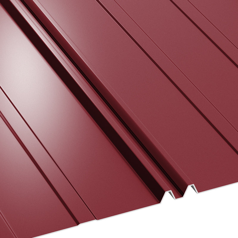 Ретро Дуо BILKA Гланц - червен клик панел за интериорна трансформация и лесен монтаж.