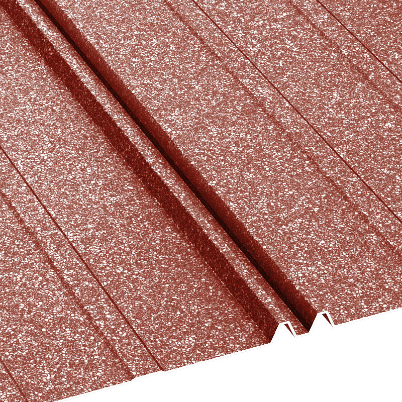 Ретро Дуо BILKA Grande Mat – слоеве на ламарина с червена повърхност за скатни покриви, осигуряваща защита и стил.