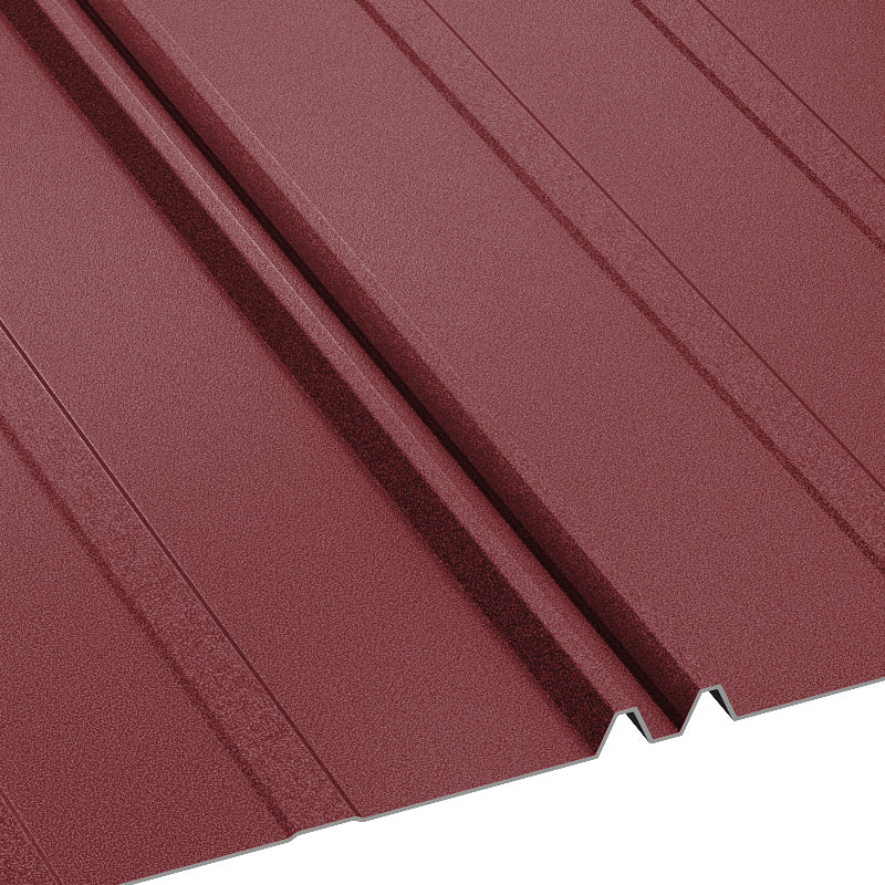 Ретро Дуо BILKA Мат - детайл на матова метална керемида с изключителна трайност за покриви.