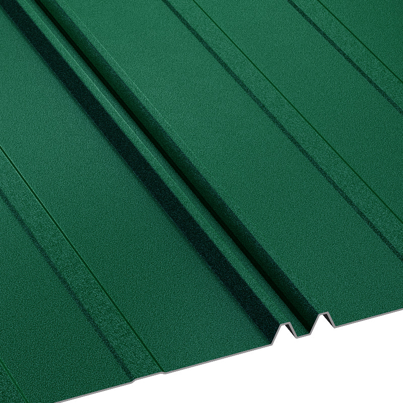 Ретро Дуо BILKA Мат - модерна метална керемида с матово покритие за покриви в зелено.