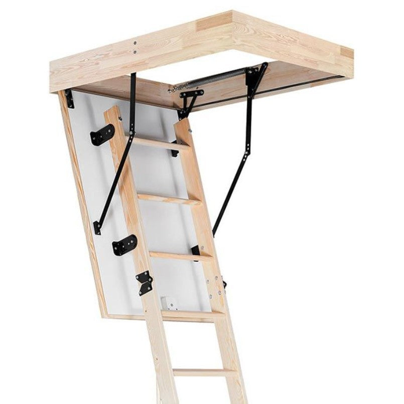 Таванска стълба Oman Compact Termo, идеална за покриви, ремонт на покриви и достъп до тавански помещения. LATIVA.bg