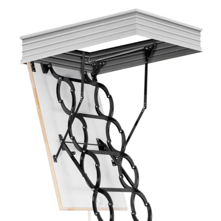 Таванска стълба Oman Flex Termo Metal Box - идеално решение за достъп до таван, ремонт на покриви, качествени материали от LATIVA.bg.