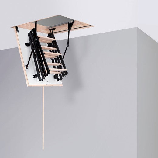 Таванска стълба Oman Mini Termo, идеална за достъп до таван, автентична българска конструкция от LATIVA.bg