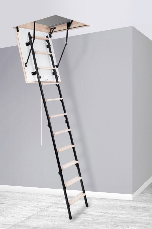 Таванска стълба Oman Mini Termo за лесен достъп до таван, идеална за скатни покриви и термоизолация, LATIVA.bg