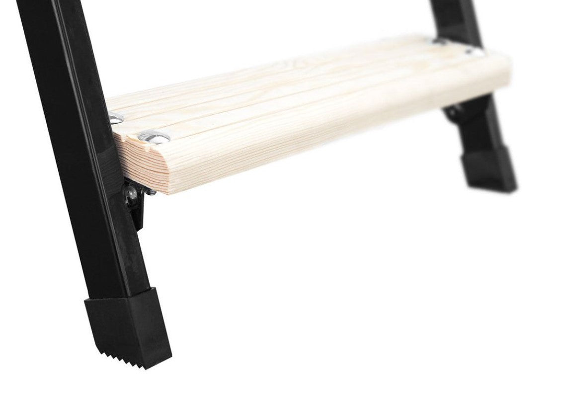 Таванска стълба Oman Polar Plus с метална конструкция и дървени стъпала, идеална за покривни решения от LATIVA.bg