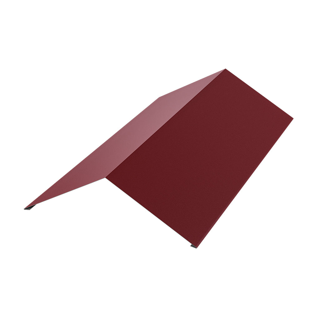 Триъгълен капак за било в червен цвят, идеален за ремонт на покриви и покривни конструкции.