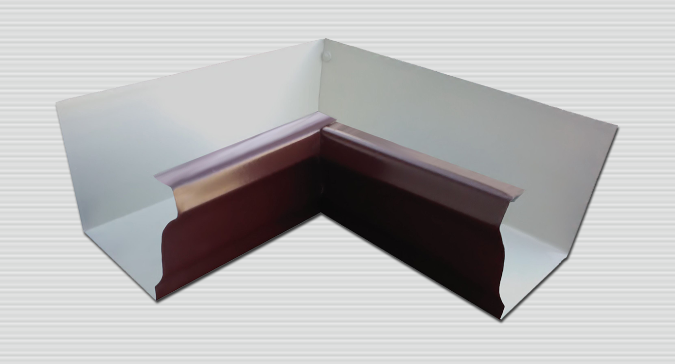 Вътрешен и външен ъгъл за безшевни улуци, идеален за ремонт на покриви и скатни покриви. LATIVA.bg