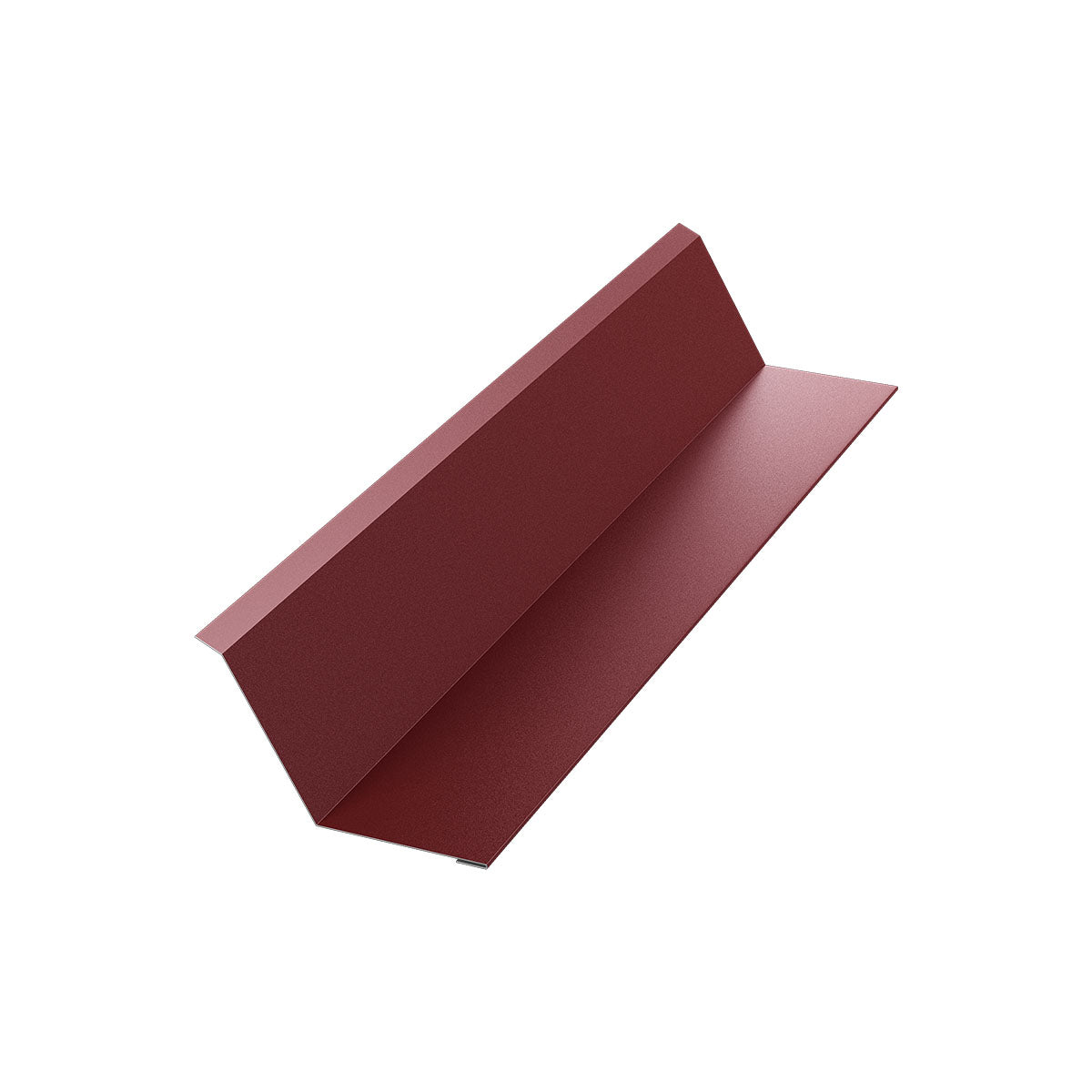 Стенна планка - горна, метална покривна ламарина в червен цвят, идеална за ремонт на покриви и изграждане на покриви.