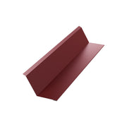 Стенна планка - горна, метална покривна ламарина в червен цвят, идеална за ремонт на покриви и изграждане на покриви.