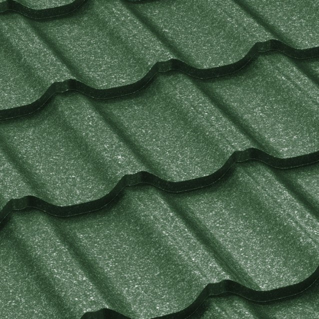 Метални керемиди цена: как да изберем най-доброто съотношение между качество и цена за покрива - зелен ламаринен профил.