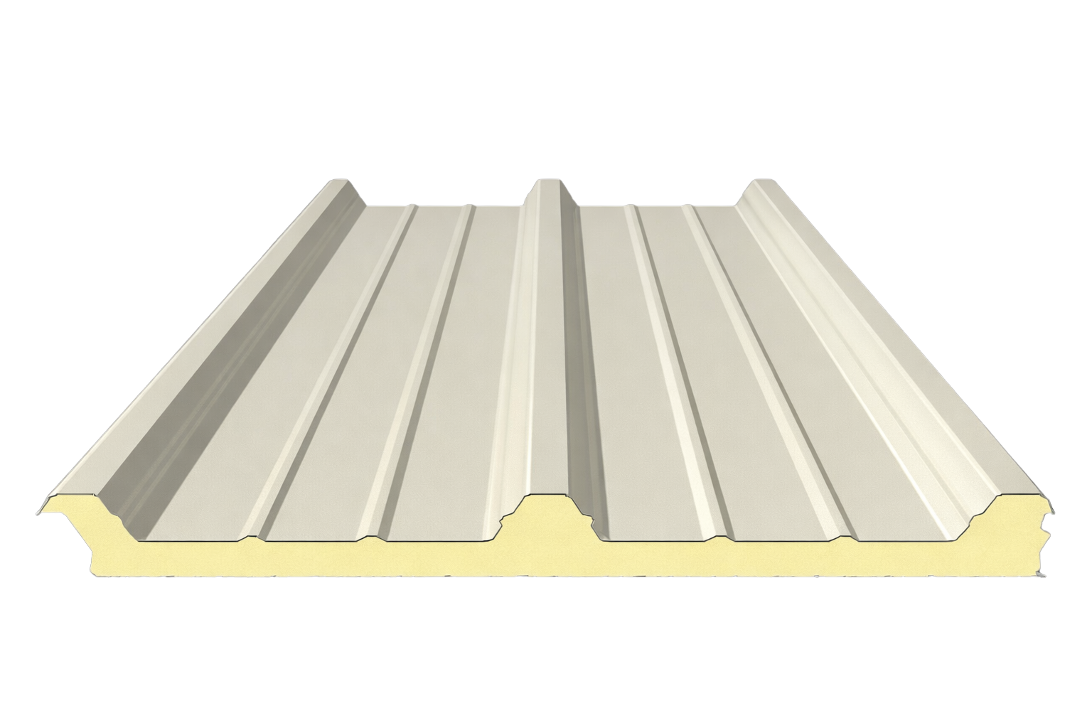 Покровная термопанель PUR 40мм TUR - 5 ребер