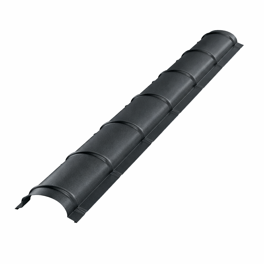 Small semicircular ridge cap