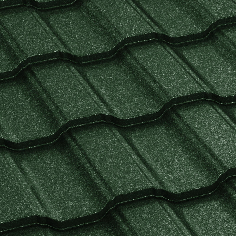 Метални керемиди BILKA Adriatic Grande Mat – зелена мат покривна ламарина, ламаринени керемиди, метални керемиди цена