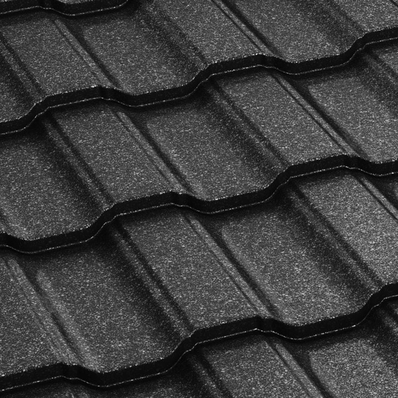 Метални керемиди BILKA Adriatic Grande Mat – черни ламаринени керемиди, метални керемиди цена, покривна ламарина