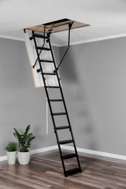 Oman Solid Termo Attic Ladder - foldable attic ladder for installation with metal tiles, bitumen shingles, profiled sheet metal