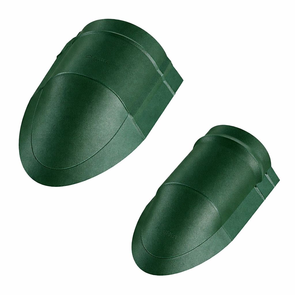 Closing element (cover) for inclined ridge