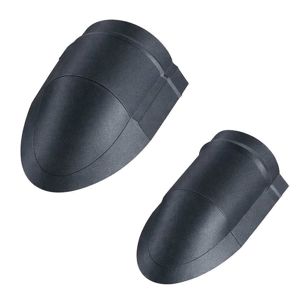 Closing element (cover) for inclined ridge